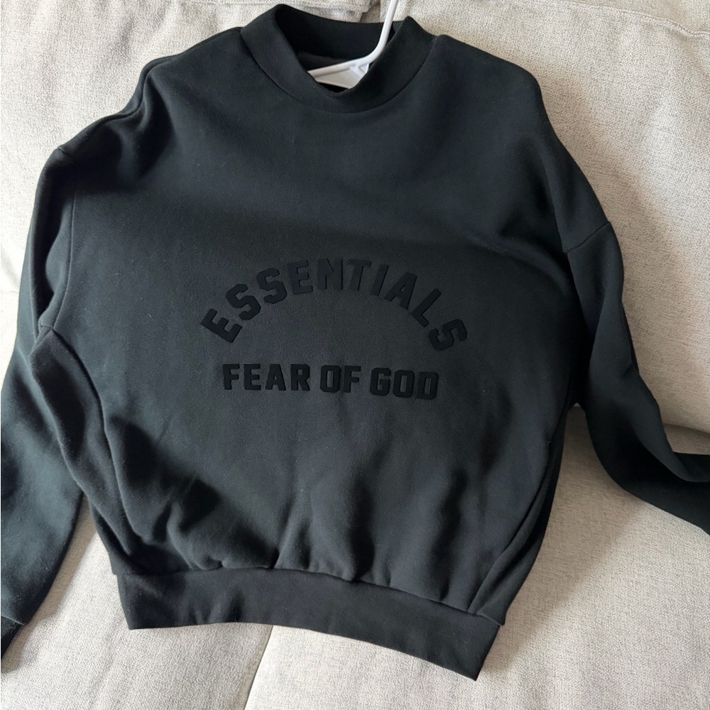 Fear of God Essentials Black Sweatshirt
